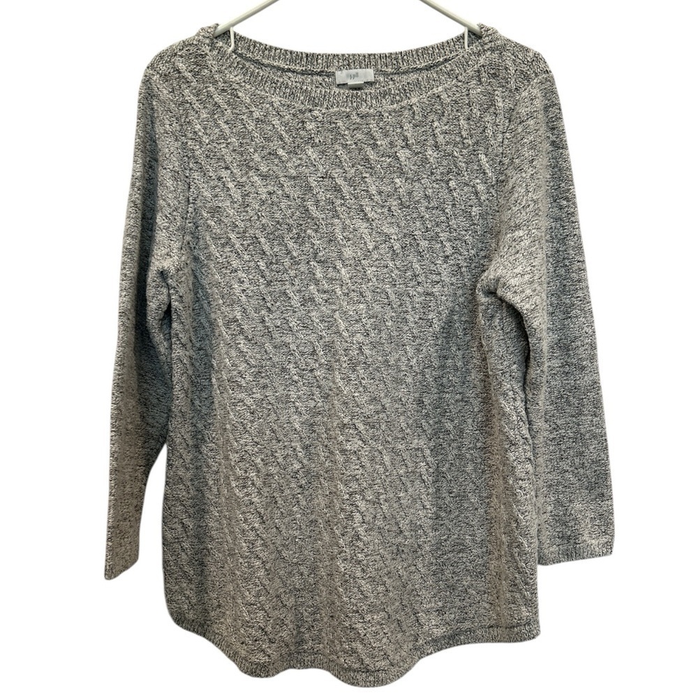 J. Jill Gray Knit Sweater